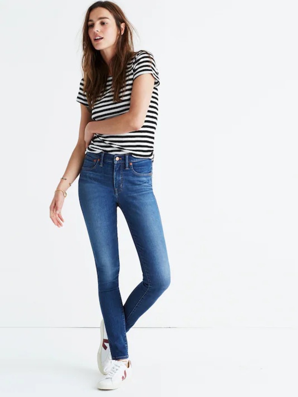Madewell 9” Mid-Rise Medium Wash Skinny Jeans